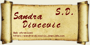 Sandra Divčević vizit kartica